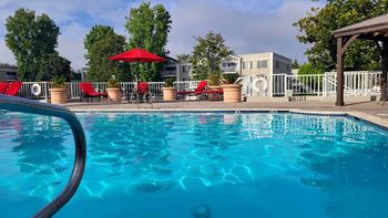 Shimmering swimming pool